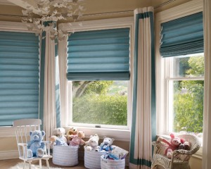 roman blind roman shade vignette hunter douglas children's room