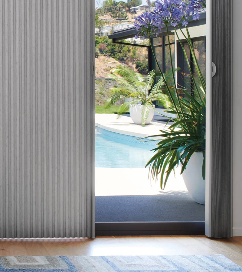 vertical door window shades by hunter douglas