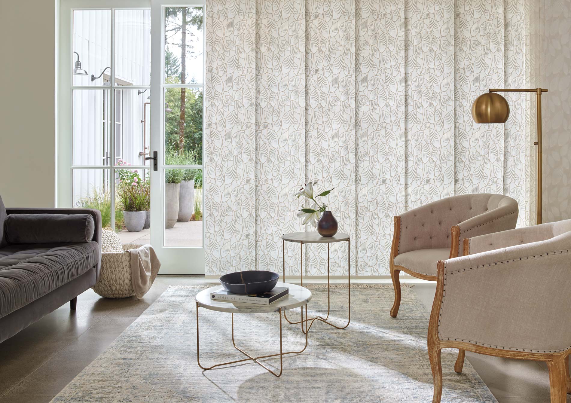 Skyline Panel Track Blinds in Toronto, Canada home