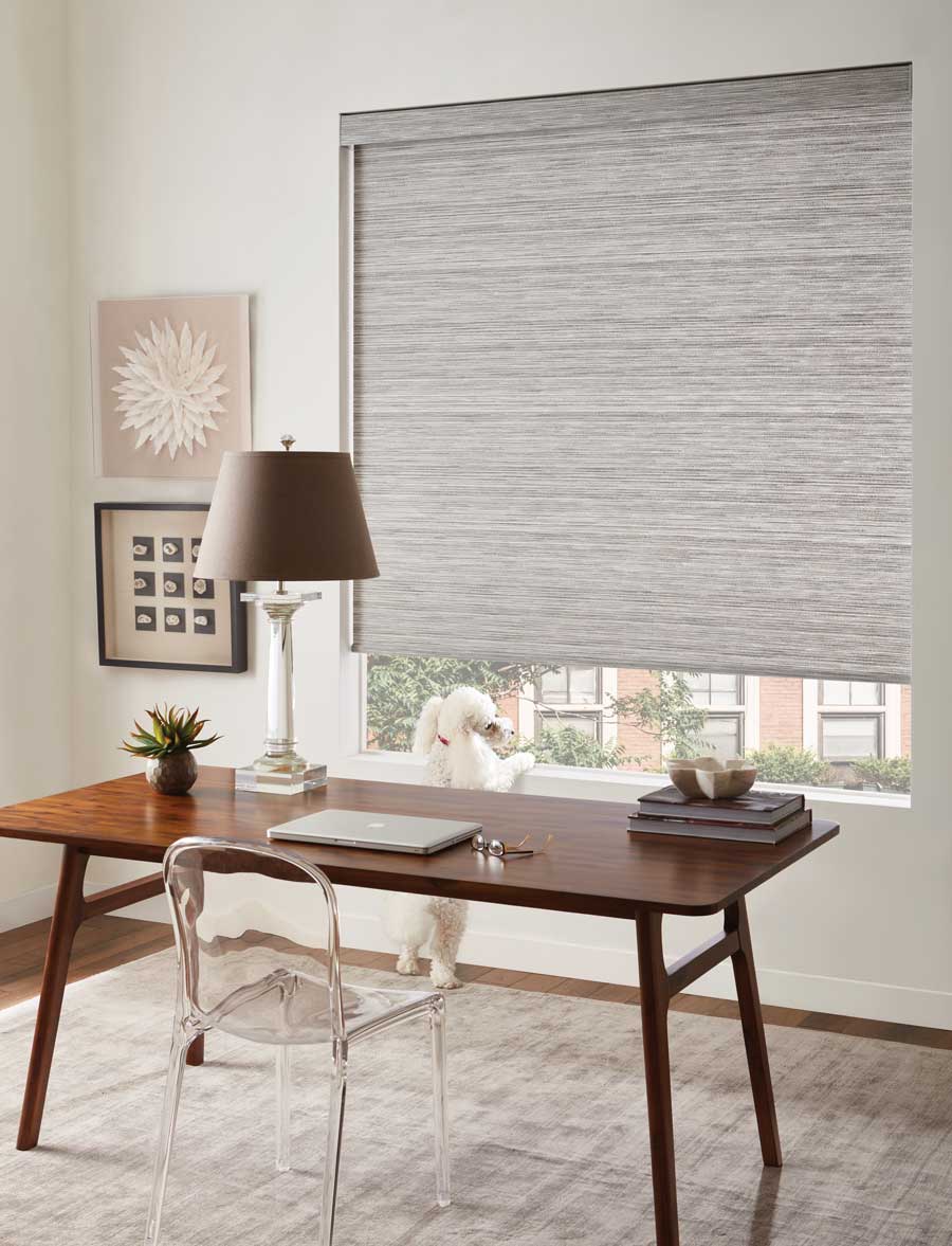 woven roller shades home office Toronto Canada