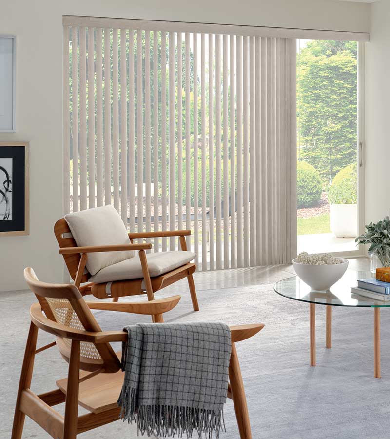 Somner® vertical blinds in Toronto, Canada home