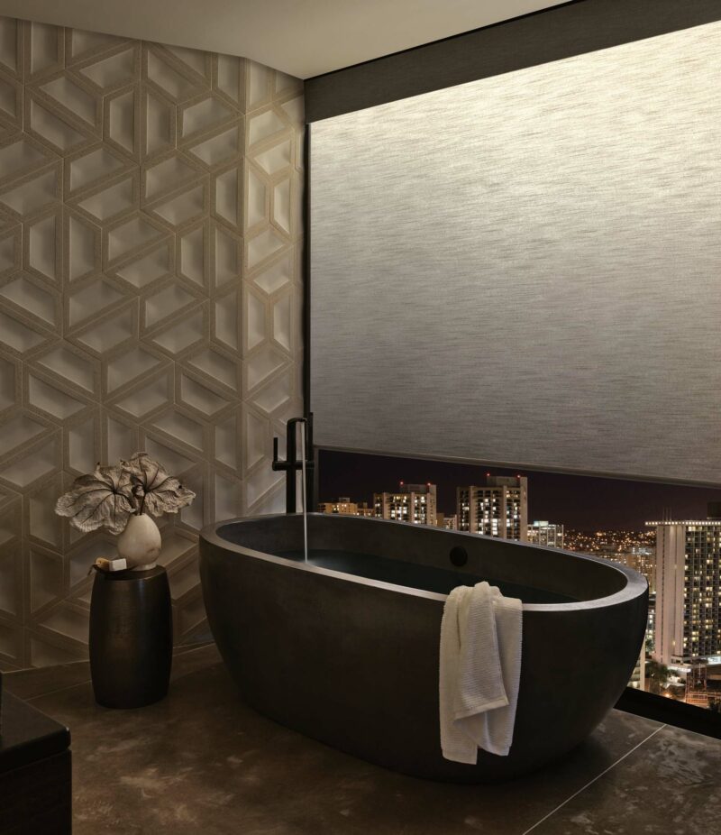 Aura Illuminated bathroom