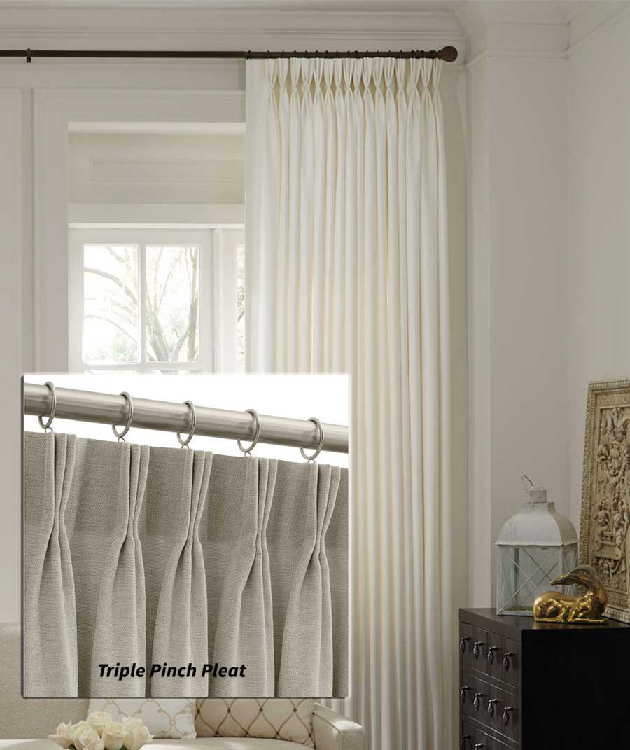 triple pinch pleat drapery toronto