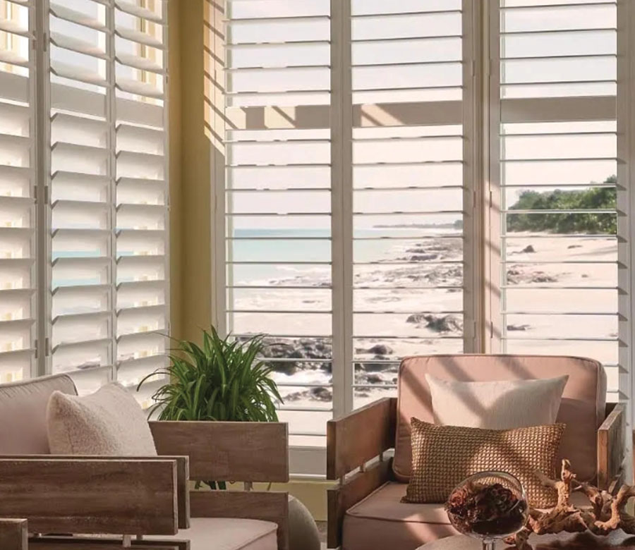 sun room with eclipse shutters night and day window decor