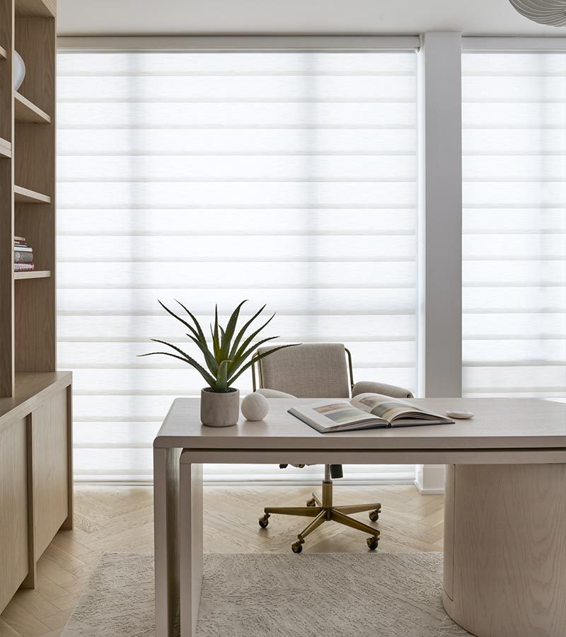 home office window treatments roman shades