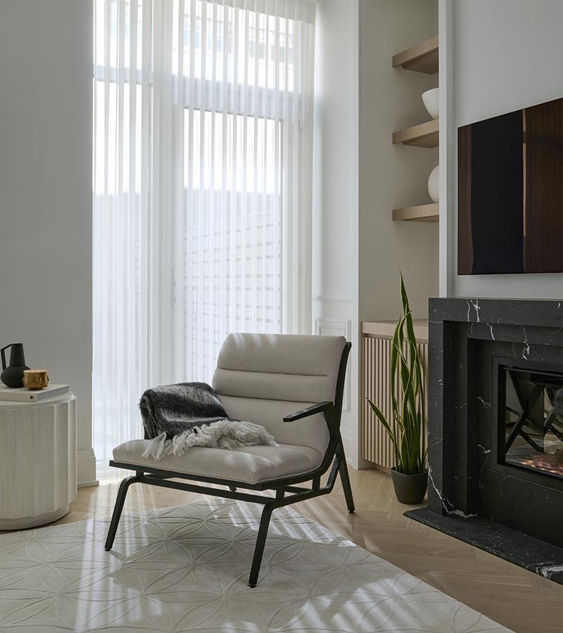 privacy sheers with rotating vanes in Toronto