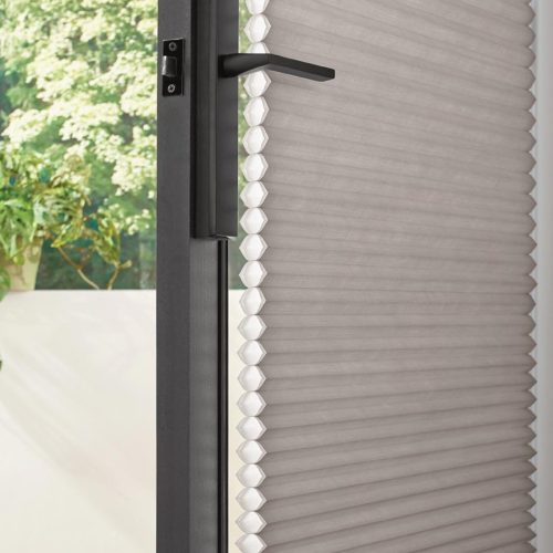 duette honeycomb shades on french door
